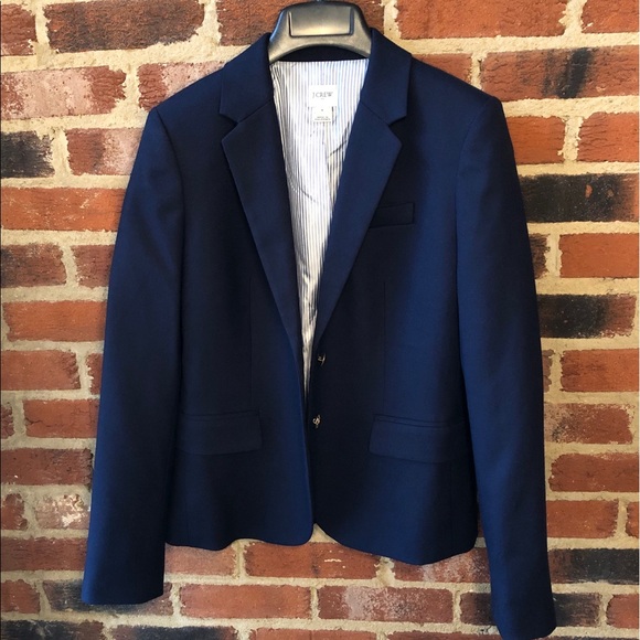 J. Crew Jackets & Blazers - J Crew Navy Wool Blazer 4